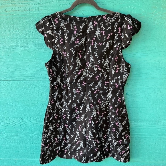 STORIA JAPANESE CHERRY BLOSSOM FLORAL SATIN MINI DRESS SIZE LARGE NWT - Picture 7 of 8